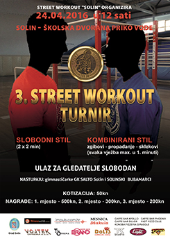 3-turnir 3. Street workout natjecanje u Solinu