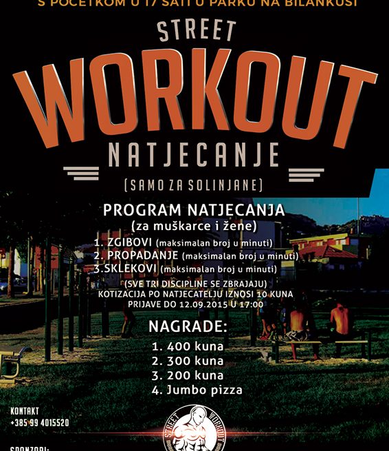 1. Streetworkout natjecanje u Solinu